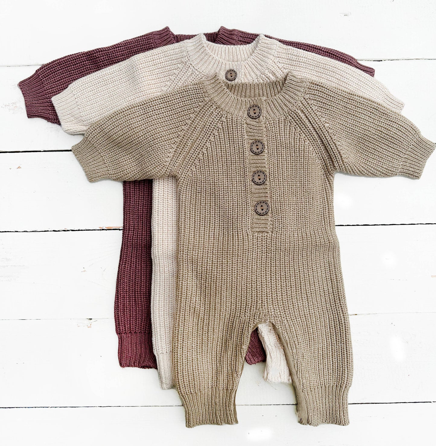 Long Sleeve Knit Romper