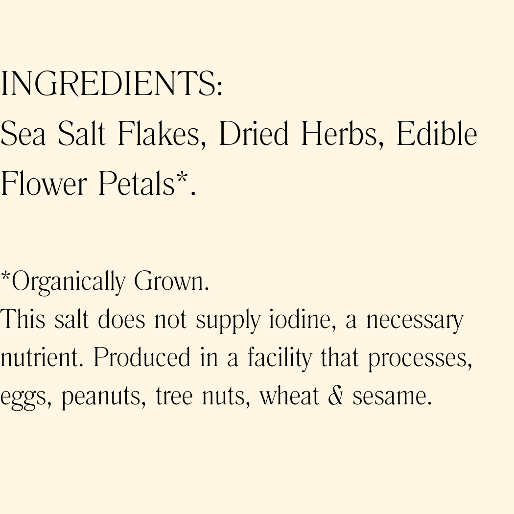Edible Flower Sea Salt