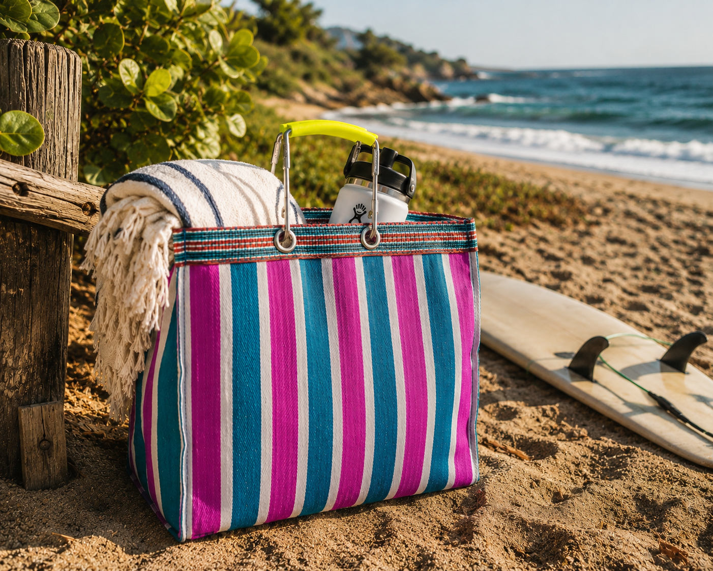 Wander Tote Blue & Purple