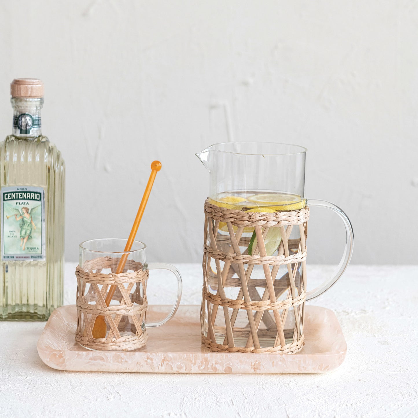 10 oz. Glass Mug w/ Woven Sleeve