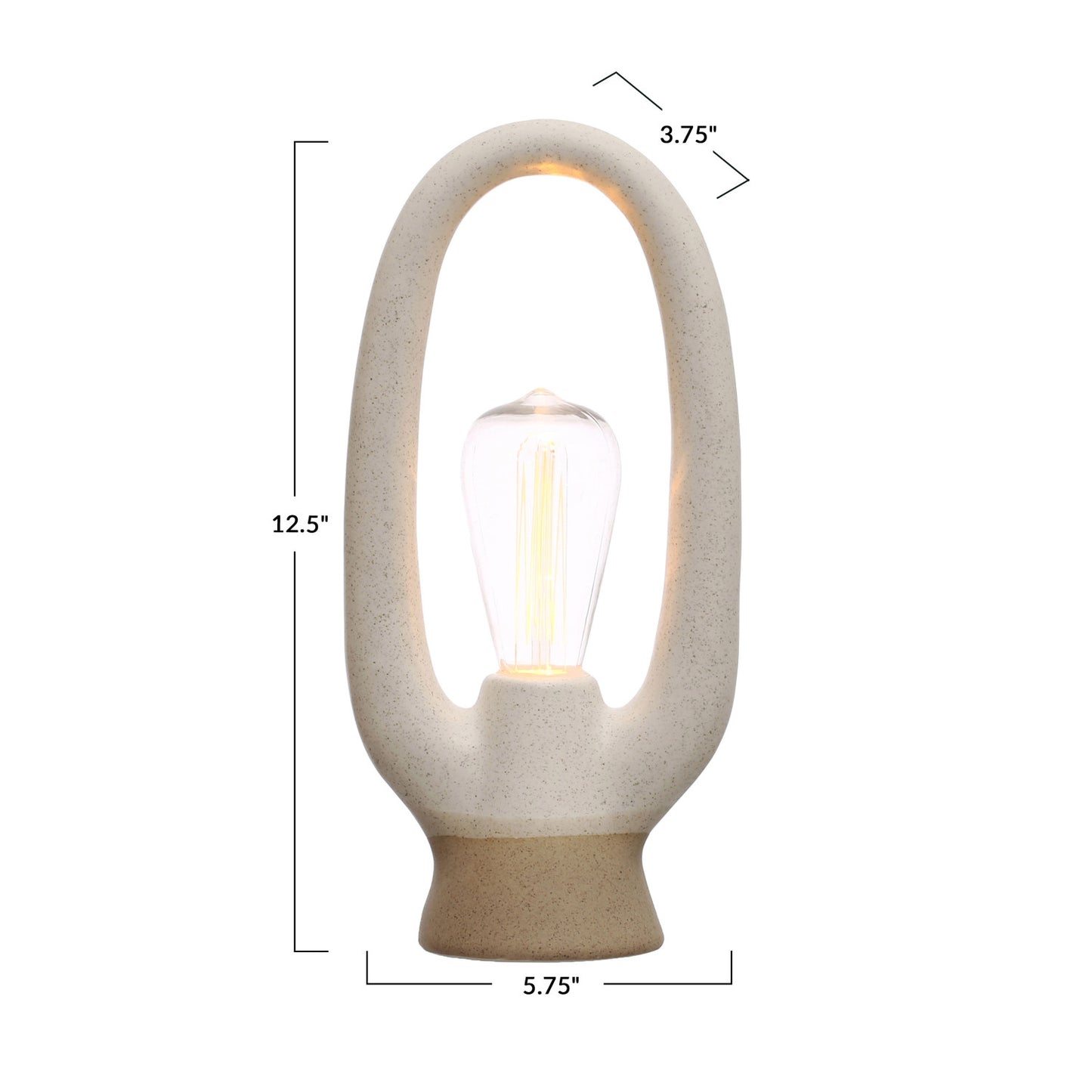 Stoneware Table Lamp (Battery Operated)