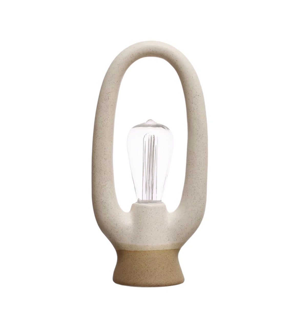 Stoneware Table Lamp (Battery Operated)
