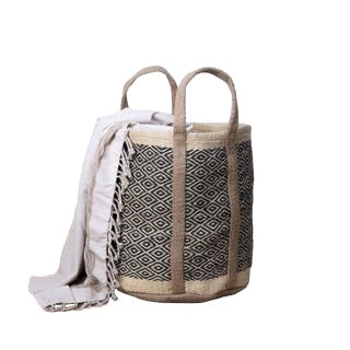 Jute Bag (Black & Natural)