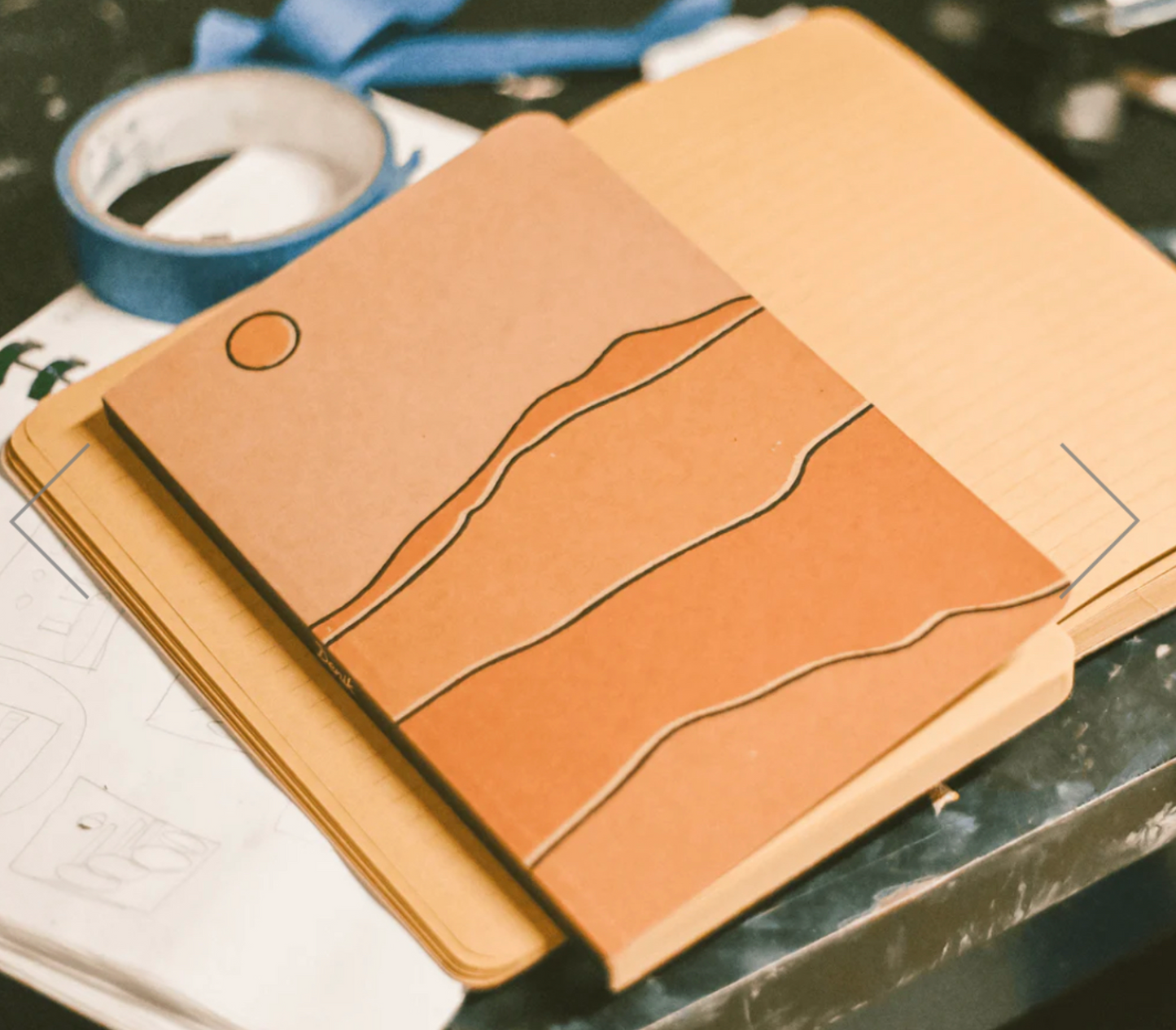 sunrise notebook, college notes, school notes, notebook, journal, diary
