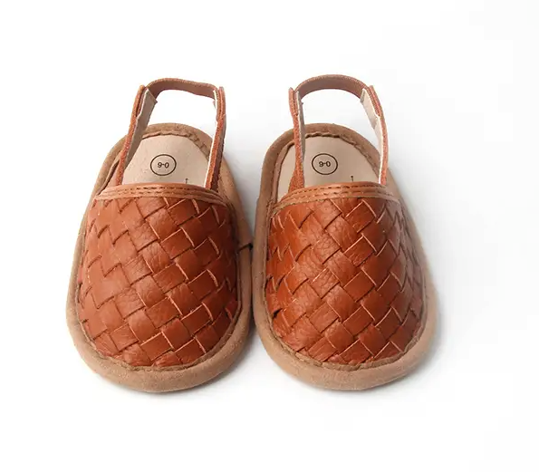 Woven Leather Baby Sandals