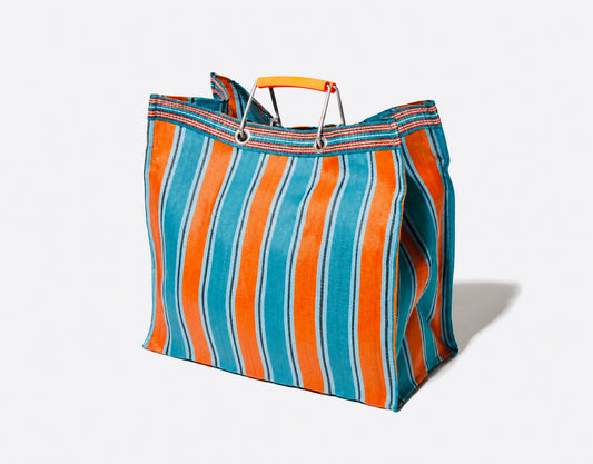 Wander Tote Orange & Blue