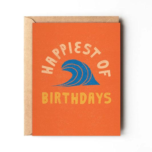 Happiest of Birthdays Surf Greeting Card