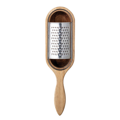 Wood and Stainless Steel Grater