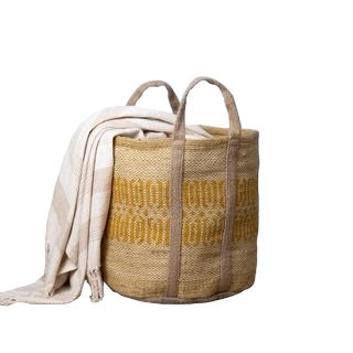 Jute Bag (Yellow & Natural)