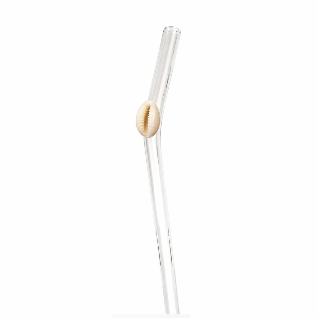 Shell Lovers Glass Straw Set
