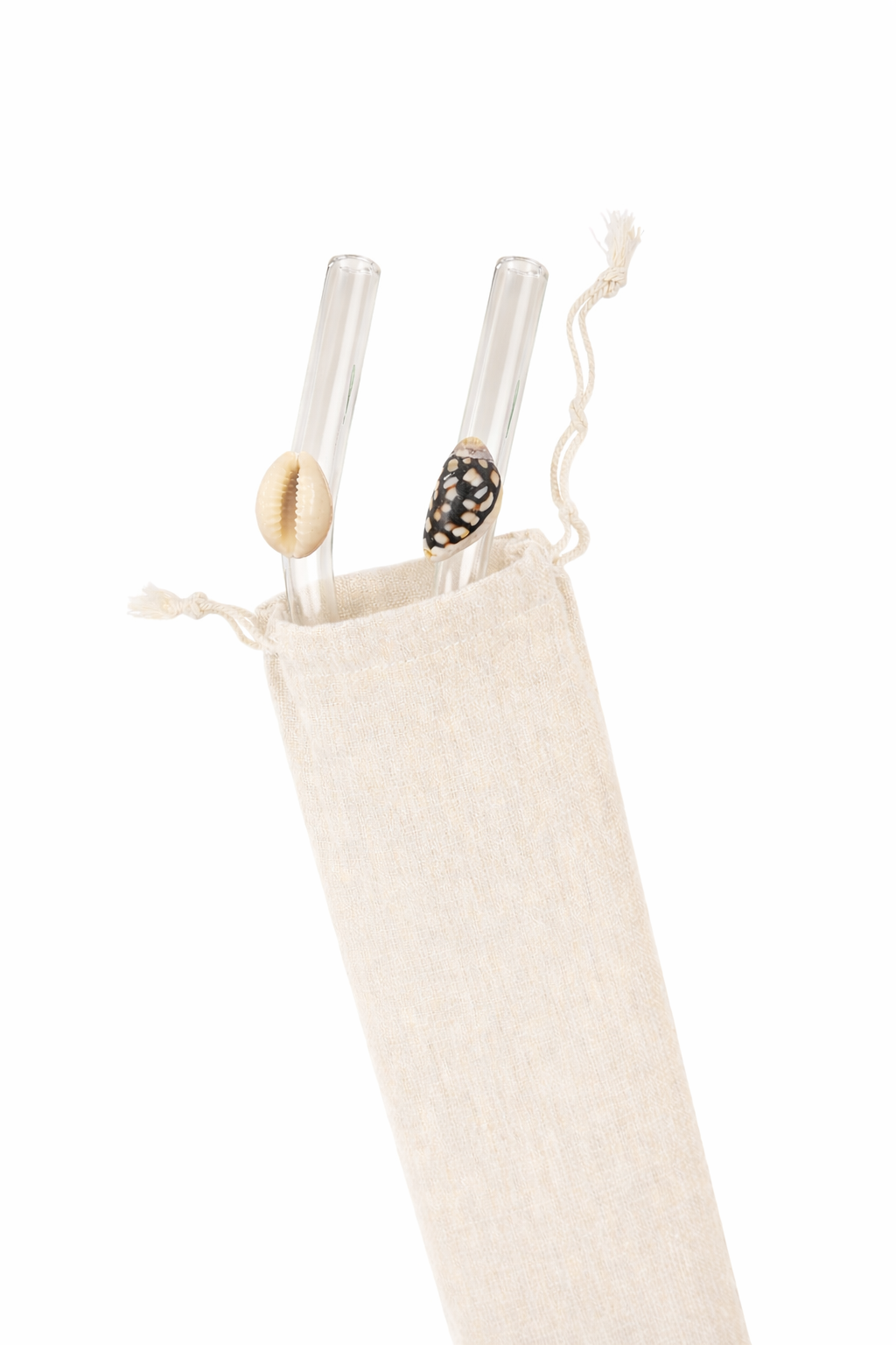 Shell Lovers Glass Straw Set