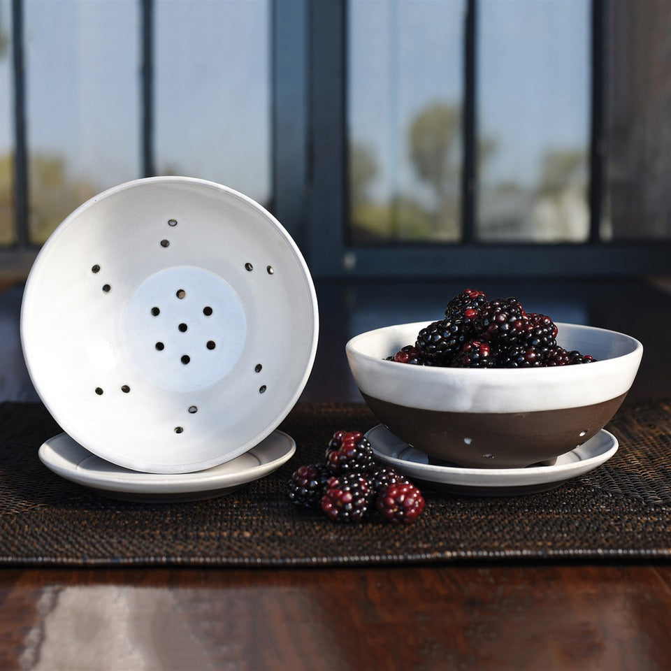 Berry Bowl / Colander with Saucer